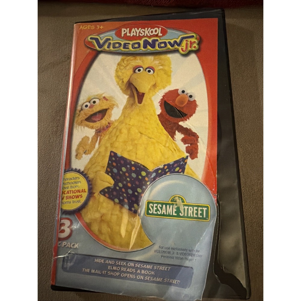 VideoNow Jr. Playskool Sesame Street 3 Disc PVD Set - Big Bird, Elmo -